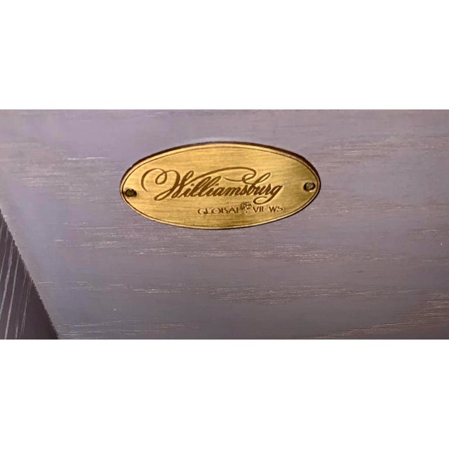 Gray Global Views Williamsburg Modern Gray Wood Cabinet For Sale - Image 8 of 10