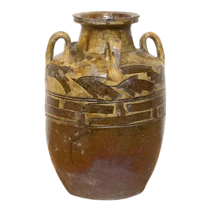 Antique Engraved Martaban Jar
