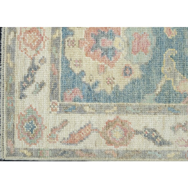 Turkish Oushak Runner Rug 2'3" x 5'10" #17262 For Sale In Houston - Image 6 of 8