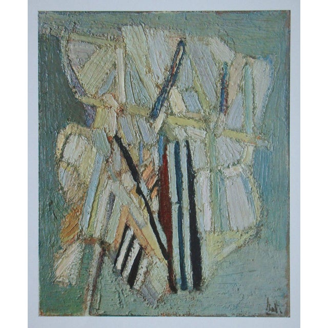 Modern After Nicolas de Staël, Celadon Composition, 1960, Offset Lithograph For Sale - Image 3 of 13