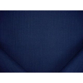 Jane Churchill J680F Paveley Navy Textured Basketweave Upholstery Fabric - 3-1/8 Yards For Sale