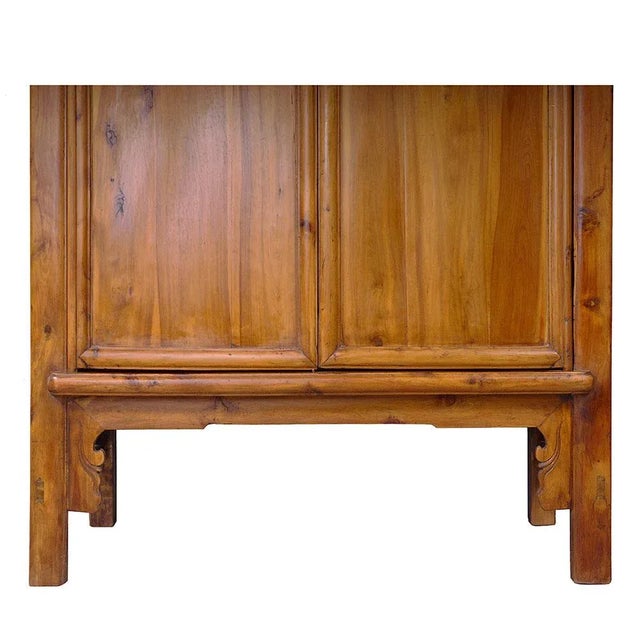 Late 19th Century Antique Chinese Cypress Wood Armoire, Wardrobe For Sale - Image 11 of 13