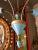 Antique Bohemian Brass and Crystal Ceiling Lamp For Sale - Image 4 of 6