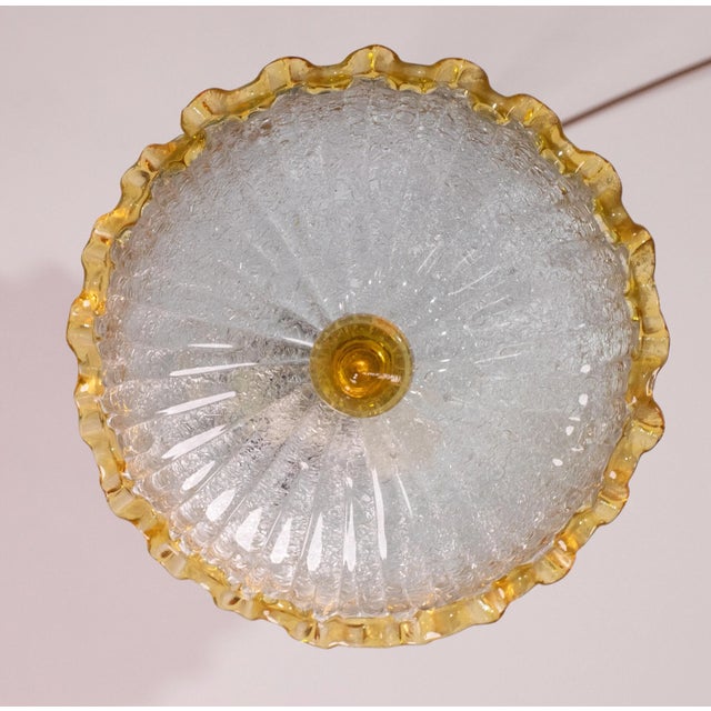 Italian Orange Murano Glass Ceiling Fixture, Murano, 1960 For Sale - Image 9 of 10