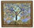 Colorful original framed and signed acrylic painting on canvas from the early 21st century by Ernie Faragoi (Florida,...