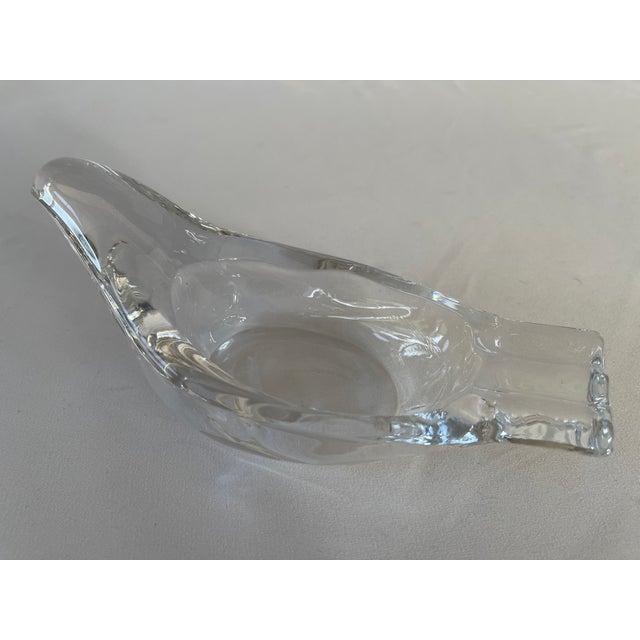 Mid-Century Modern 1960's French Glass Dove Ashtray For Sale - Image 3 of 10