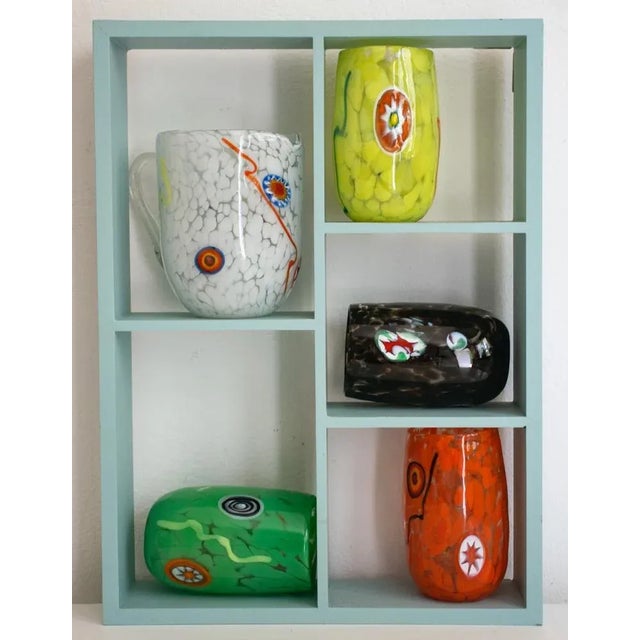 Black Mirò Glasses by Mariana Iskra for Ribes Studio Maestro Ballarin, Set of 6 For Sale - Image 8 of 18