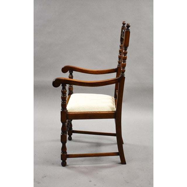 Victorian Oak Dining Table and Chairs, 1880, Set of 9 For Sale - Image 11 of 17