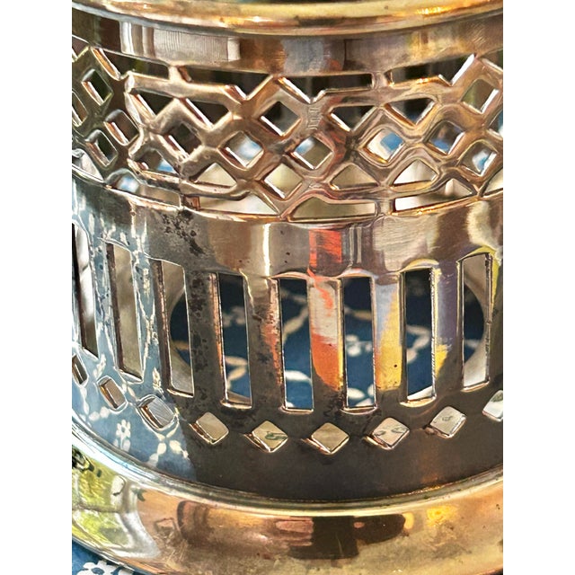 Vintage Wilcox 6812 Art Deco Silver Plate Condiment Holder or Jar Sleeve For Sale In New Orleans - Image 6 of 10