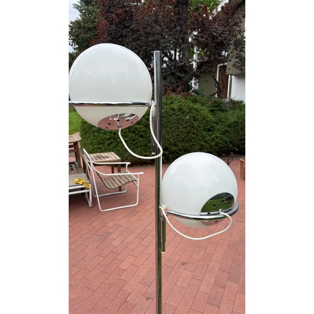 Arteluce 1969 Gino Sarfatti Style Model 1094 “Eyeball” Floor Lamp, Italy For Sale - Image 4 of 10