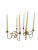 Elevate your space with this exquisite pair of Italian three-arm candelabras. Each piece features a sculptural, looped...