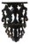 Victorian Style Carved Wood Corner Wall Shelf For Sale