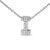 Elegance meets personalized charm in this exquisite pendant, meticulously crafted from radiant 10K white gold with a...