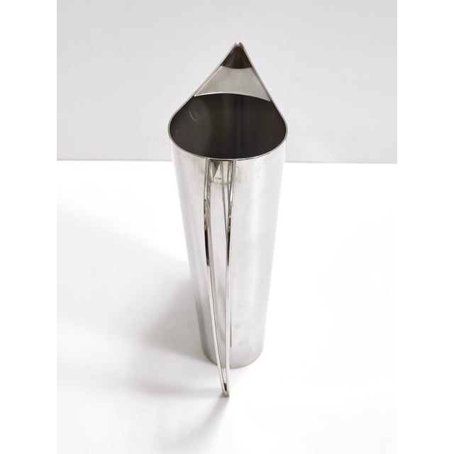 Silver Silver-Plated Brass Jug Kanye by Lino Sabattini, Italy, 1970s For Sale - Image 8 of 13