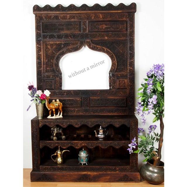 Wood Vintage Hand Carved Wooden Hall Console Tables, 1990s For Sale - Image 7 of 18