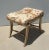 Vintage French Country Floral Vanity Bench W Silver Gilt Base #1 For Sale - Image 4 of 12