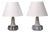 Erika Noomi Backhausen, Table Lamps, Blue and Gray Ceramic, Denmark, 1960s For Sale