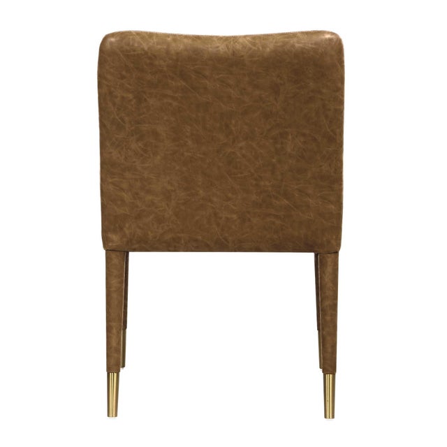 Wood Conifer Camel Dining Armchair For Sale - Image 7 of 9