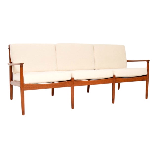 Danish Teak Sofa attributed to Svend Age Eriksen from Glostrup, 1960s For Sale