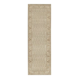 Rug & Kilim’sTribal Style Runner in Blue With Beige-Brown Paisley Patterns For Sale