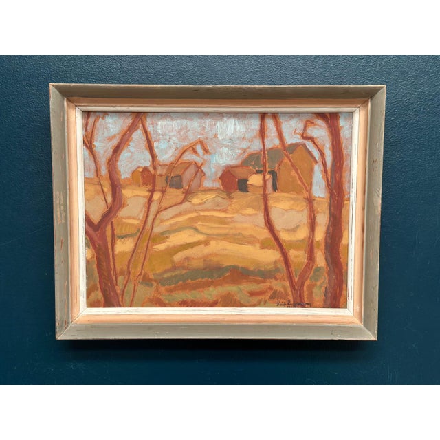 Autumn Landscape, 1950s, Oil Painting on Panel, Framed For Sale - Image 15 of 17