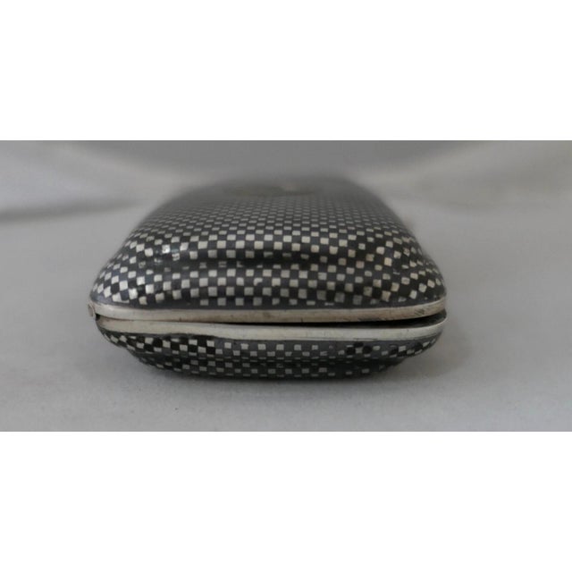 1900s Niello Cigarette Case with Dog Portrait Sterling Silver For Sale - Image 10 of 12