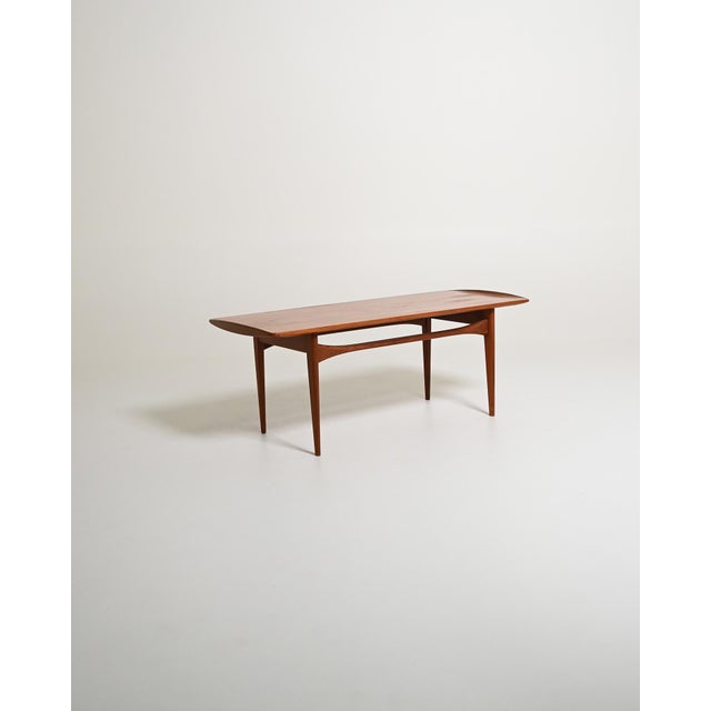 Brown Teak Coffee Table by Tove & Edvard Kind-Larsen for France & Søn, 1960s For Sale - Image 8 of 8