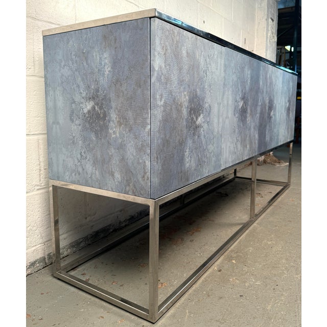 Mid-Century Modern Mid-Century John - RIchard Clayton Giovanna Buffet For Sale - Image 3 of 12