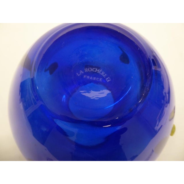 Glass Art Glass Vase by Pierre Casenove for La Rochiere, France For Sale - Image 7 of 8