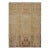 Rug & Kilim’s Distressed European Rug in Beige-Brown & Gold Floral Pattern For Sale