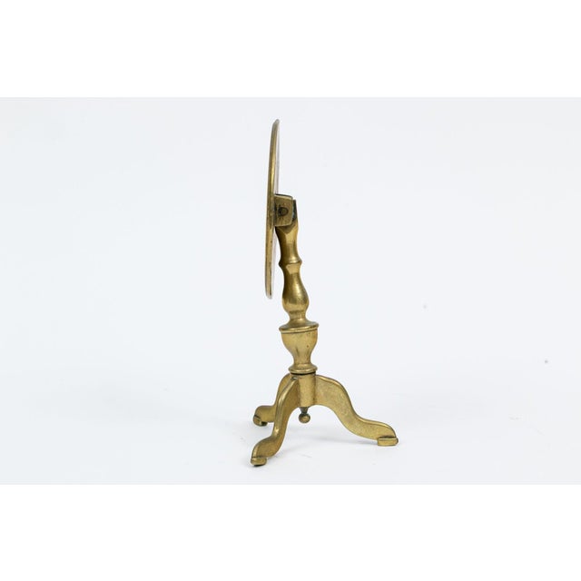 Late 19th Century Victorian Brass Flip-Top Games Table Miniature Trivet Circa 1880 For Sale - Image 5 of 7