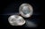 Silver Art Deco Ocean Liner Normandie Presentation Plates in Silver-Plated Metal with Ondulations Pattern by Luc Lanel for Christofle, France, 1933 For Sale - Image 8 of 8