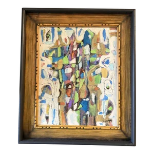 Contemporary Original Stephen Heigh Abstract Painting Framed