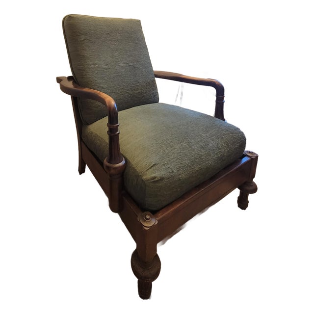 Early 20th Century Victorian Reclining Morris Chair For Sale