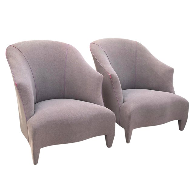 Mid-Century Modern Vintage John Hutton for Donghia Lounge Chairs, Pair For Sale - Image 3 of 13