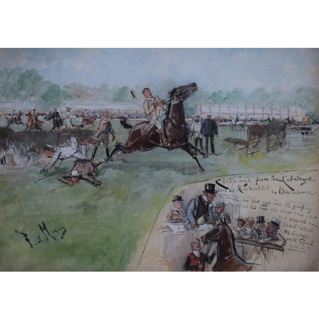 Traditional Clippings From the Catalogue Lot 51. Rumbustical by Disturbance Watercolour by Finch Mason For Sale - Image 3 of 6