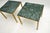 Vintage French Brass Side Tables with Marble Tops, 1970s, Set of 2 For Sale - Image 6 of 8