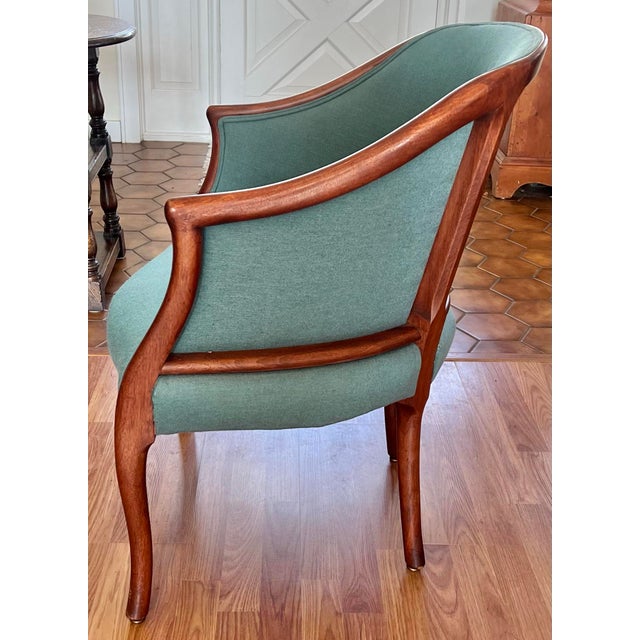 1960s Georgian Style Mahogany Tub Chairs - A Pair For Sale - Image 5 of 10