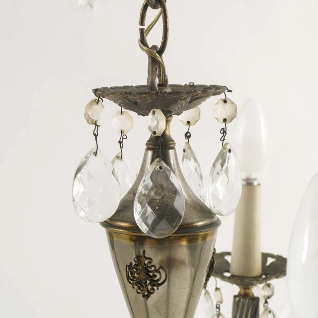1920s Brass Ceiling Lamp, 1920s For Sale - Image 5 of 7