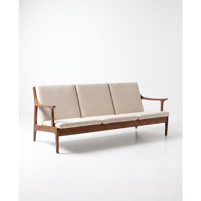 Three-Seater Bench by Edvard Valentinsen for Fraska, 1960, in Very Good conditions. Designed 1960 to 1969 I have official...