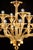 2020s Contemporary Modern Amber Linear Murano Glass Gold Chandelier For Sale - Image 5 of 6