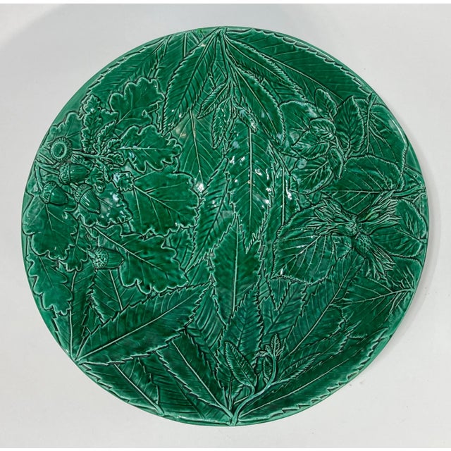 Vintage Ceramic Italian Leaf and Acorn Motif Bowl For Sale - Image 4 of 7