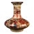 1970s Enamel Porcelain Vase, Flat‑Bulb Shaped Vase Hand‑Decorated With Court‑Ladies & Garden Landscape Scenes For Sale