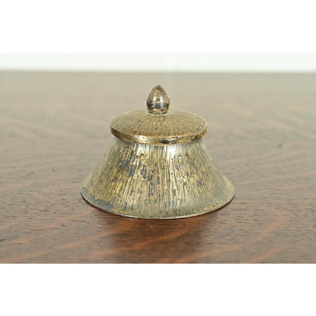 Roycroft Arts & Crafts Brass Over Copper Inkwell, Circa 1920s For Sale - Image 11 of 11