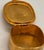 Vintage Italian Porcellane Limoges Pill Box Gold Florentine Fragonard Courting For Sale - Image 4 of 12