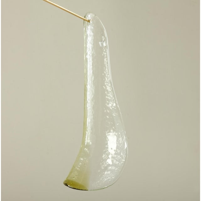 Brass and Murano Glass Chandelier from La Murrina, 1970s For Sale - Image 10 of 15