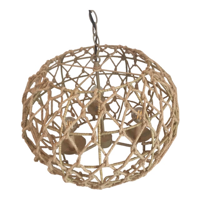 Macrame Rope Chandelier For Sale