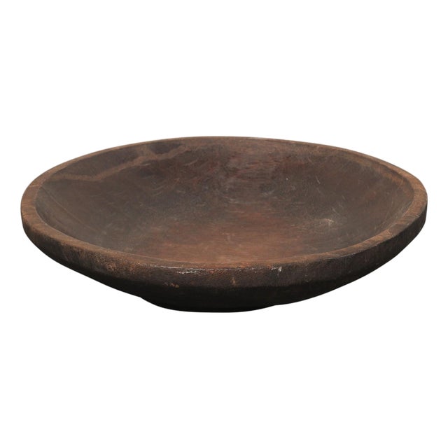 Antique Sumatran Hand-Carved Wooden Bowl For Sale