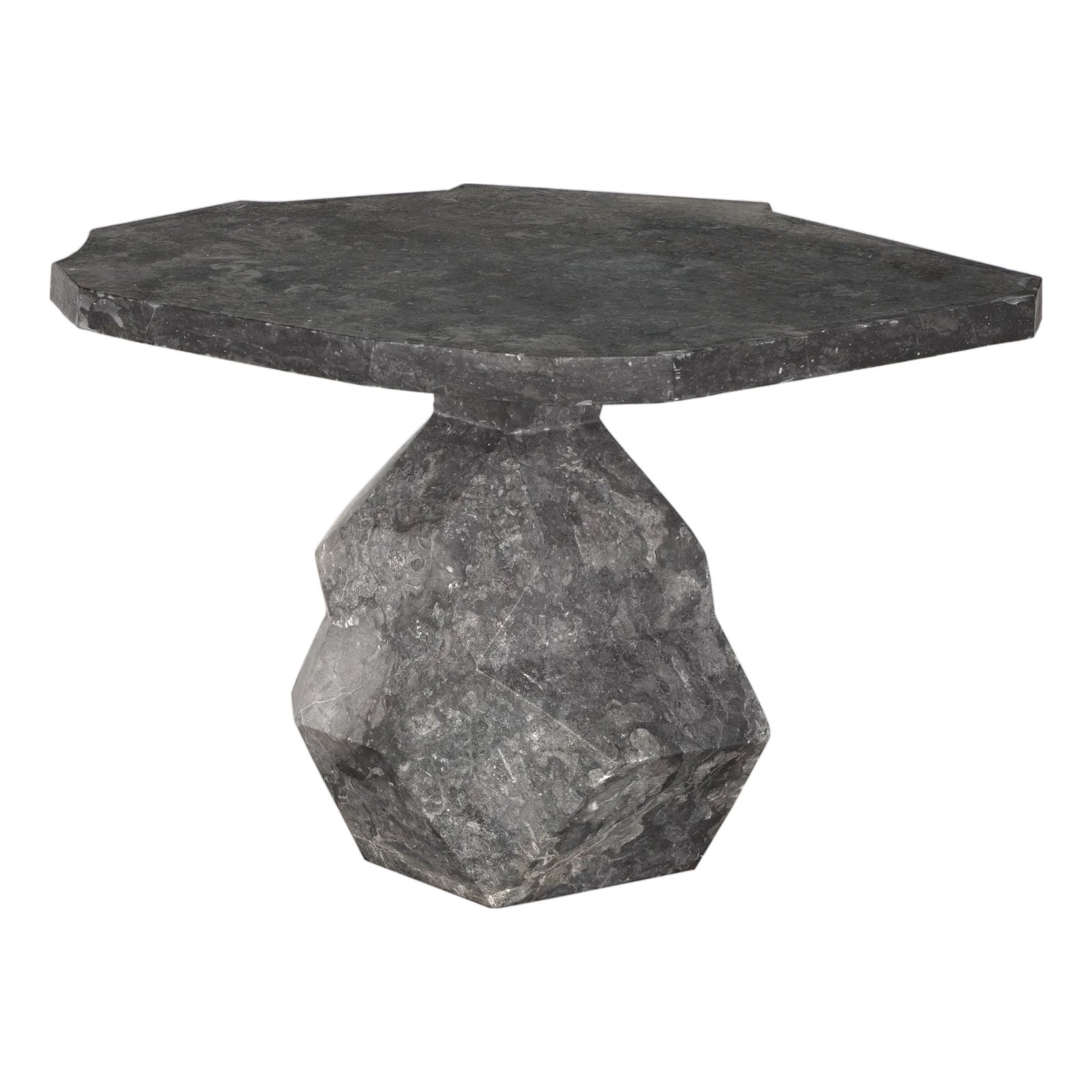 NOIR Rind Table, Black Marble | Chairish