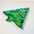 1970s Vintage Folk Art Americana Divided Turquoise Drip Christmas Tree Serving Dish For Sale - Image 10 of 12